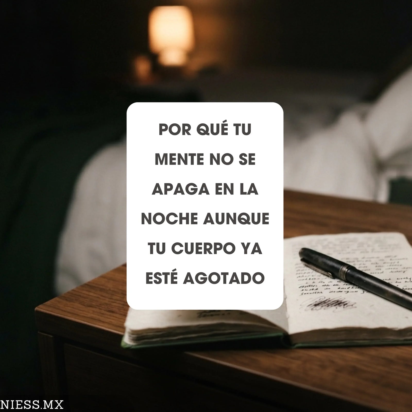 Por qué tu mente no se apaga en la noche aunque tu cuerpo ya esté agotado