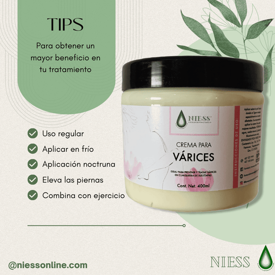 Crema para várices | +Gratis Fórmula para varices