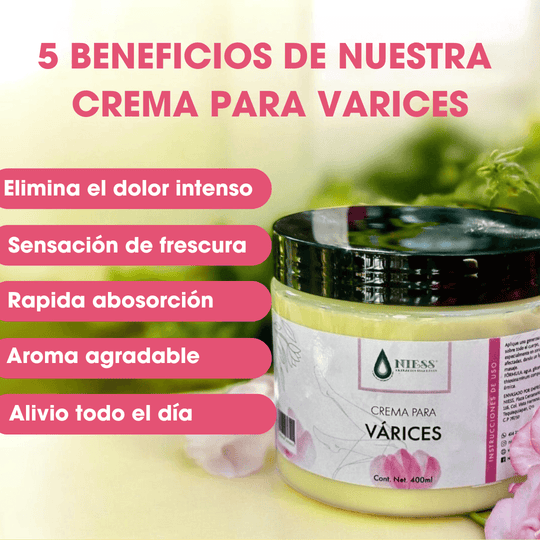 Crema para várices | +Gratis Fórmula para varices